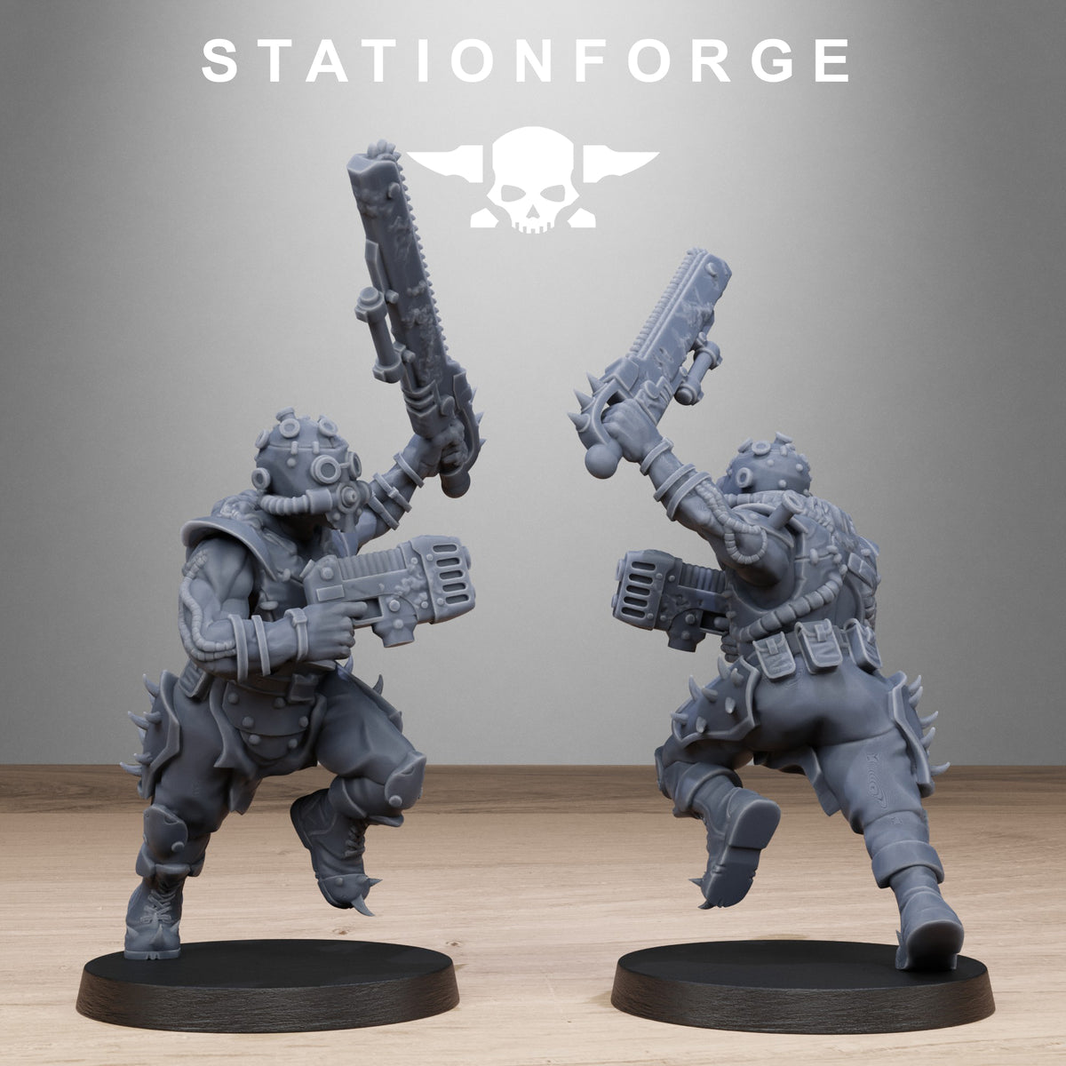 Corrupted Guard Spikers - STATIONFORGE (Miniature Tabletop Wargame Minis)