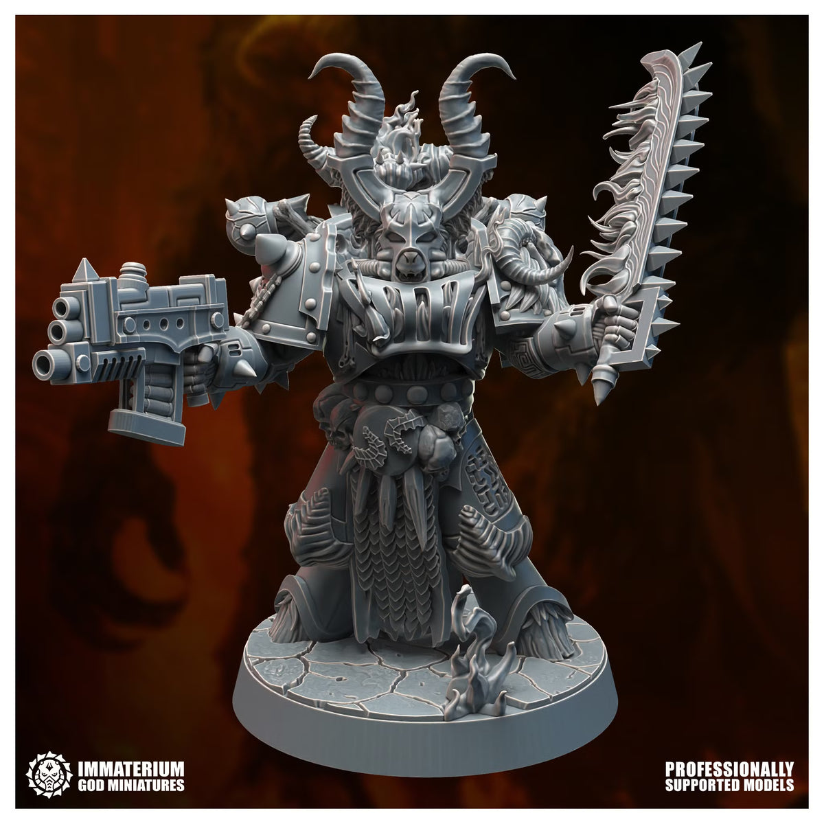 Horned Carnivores Soldiers Set - IMMATERIUM GOD MINIATURES