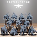 GrimGuard Bear Riders - StationForge (Miniature Tabletop Wargame Minis)