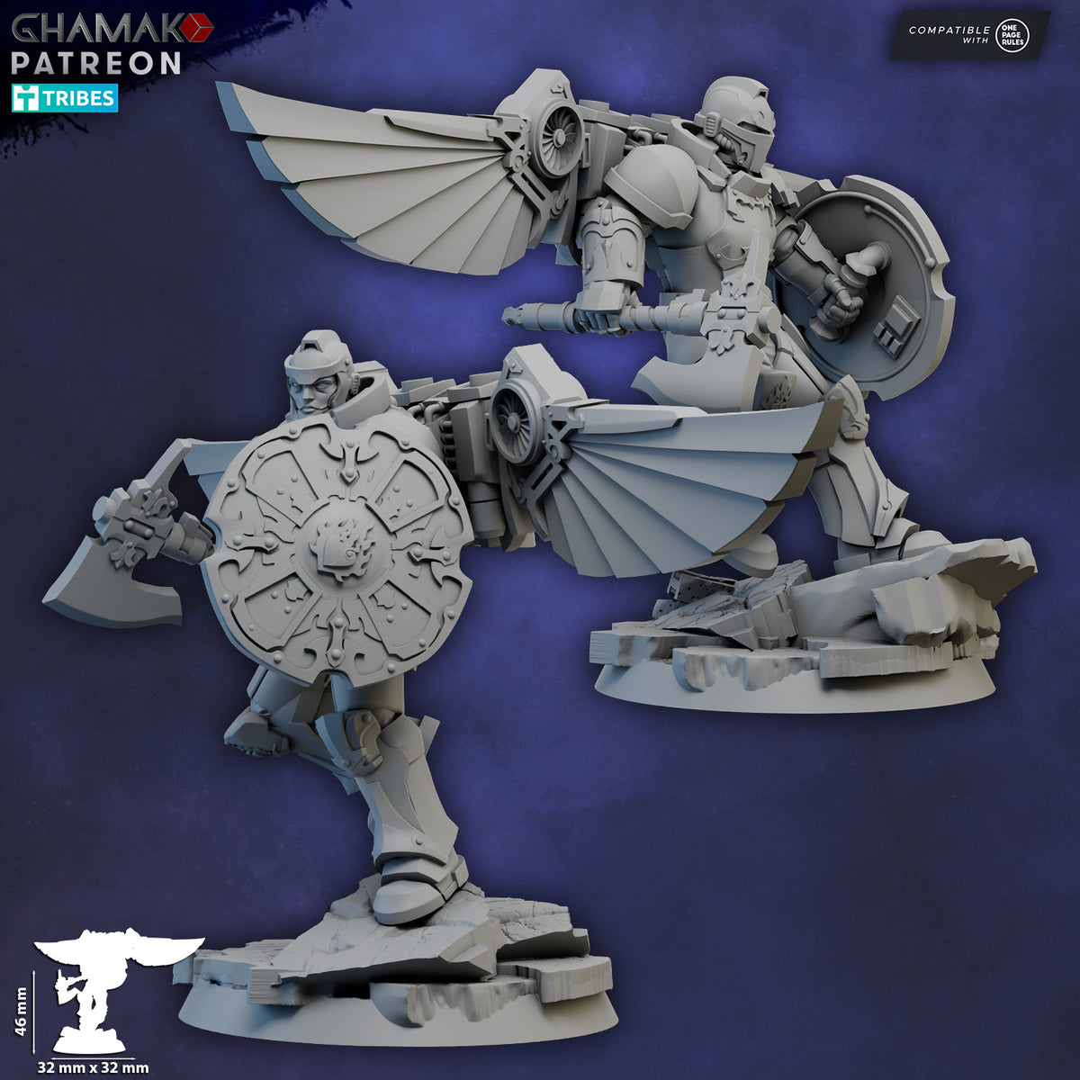 Shield Assault Militum (Sacred Heart)-Ghamak (Miniature Tabletop Wargame Minis)