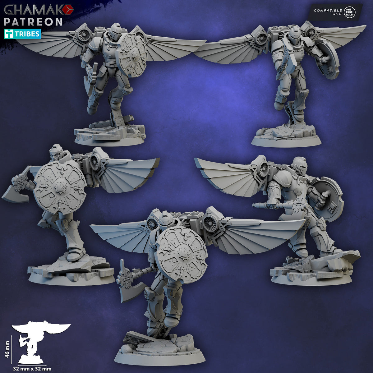 Shield Assault Militum (Sacred Heart)-Ghamak (Miniature Tabletop Wargame Minis)