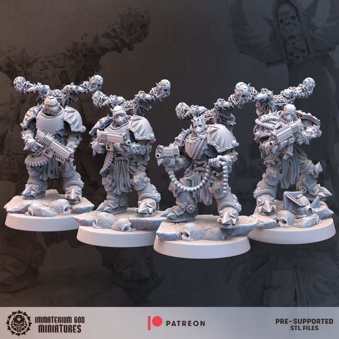 Scavenger Marine Squad - IMMATERIUM GOD MINIATURES